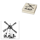 Windmolen Rubber Stamp Rubberstempel (Gestempeld)