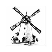 Windmolen Rubber Stamp Rubberstempel (Afrduk)