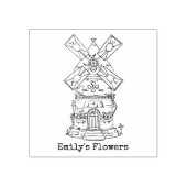 Windmolen Rubberstempel (Afrduk)