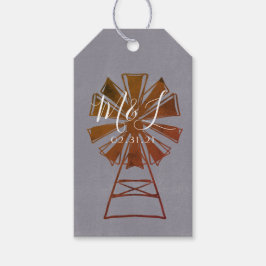 Windmolen Rustic Barn Wedding Cadeaulabel