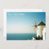 windmolen Santorini, Kaart Griekenland (Voorkant / Achterkant)