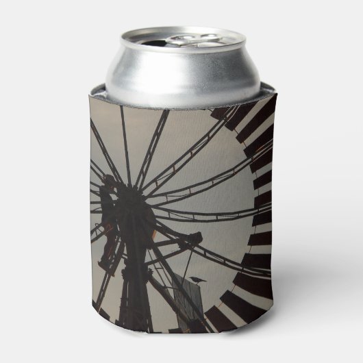 Windmolen silhouet koelbox blikjeskoeler (Blikje Voorkant)