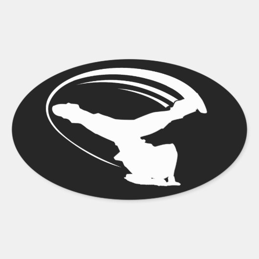 Windmolen stijl witte sticker (Voorkant)