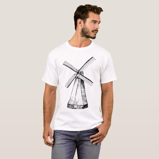 Windmolen T-shirt (Voorkant volledig)