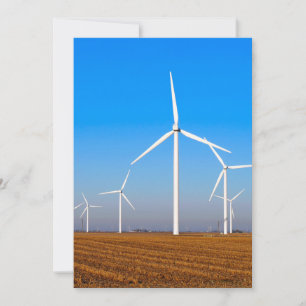Windmolen Turbines Dank u kaart