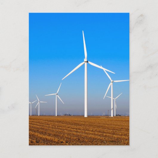 Windmolen Turbines Post Kaart (Voorkant)