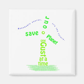 Windmolen typografie magneet