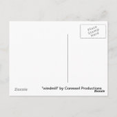 "windmolen" van Coressel Productions Briefkaart (Achterkant)