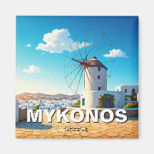 windmolen van de koelkast van Mykonos