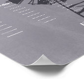 Windmolen van het windmolenparkbord poster (Hoek)