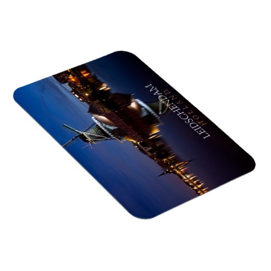 windmolen van Leidschendam met nachtelijke reflect Magneet (Rechterzijde)