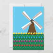 Windmolen van Tulp Flowers Kaart (Voorkant)
