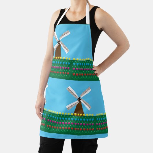 Windmolen van Tulp Flowers Schort (Insitu)