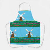 Windmolen van Tulp Flowers Schort (Voorkant)