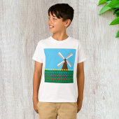 Windmolen van Tulp Flowers T-shirt