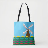 Windmolen van Tulp Flowers Tote Bag (Voorkant)