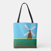 Windmolen van Tulp Flowers Tote Bag (Achterkant)
