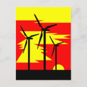 Windmolen - Zonnegeur - Siliemens windenergie Briefkaart (Voorkant)