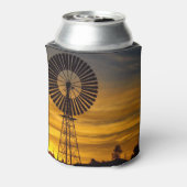 Windmolen zonsondergang foto koelbox blikjeskoeler (Blikje Achterkant)