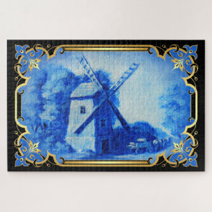 Windmolenblauw van Zwitserse/Noorse/Nederlandse wi Legpuzzel