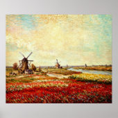 windmolenbollenveld poster (Voorkant)