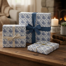  windmolenboot Delft Blue Cadeaupapier