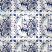  windmolenboot Delft Blue Stof (Delen)