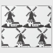 Windmolengebouw Cadeaupapier (Vlak)