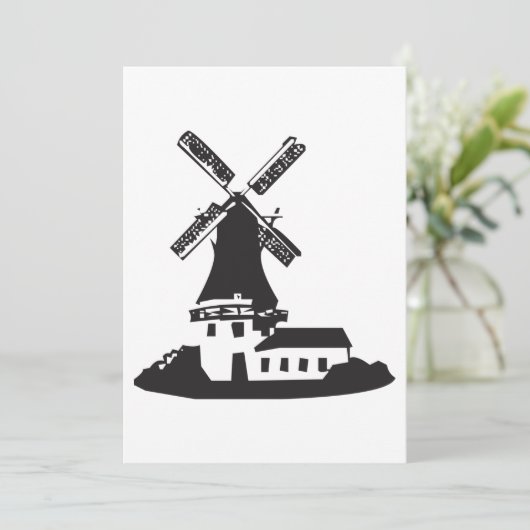 Windmolengebouw Kaart (Staand voorkant)