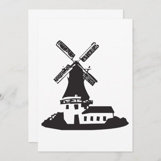 Windmolengebouw Kaart (Voorkant / Achterkant)