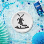 Windmolengebouw Papieren Bordje (Feest)