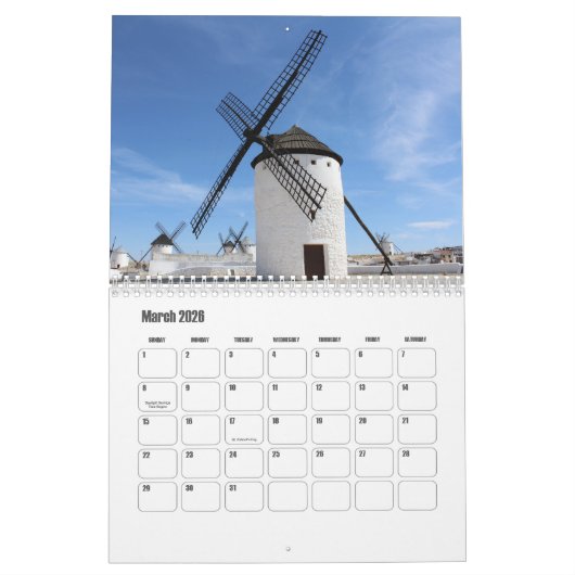 Windmolenkalender Kalender (Mar 2026)