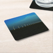 Windmolenpark coastercna kartonnen onderzetters (Schuin)