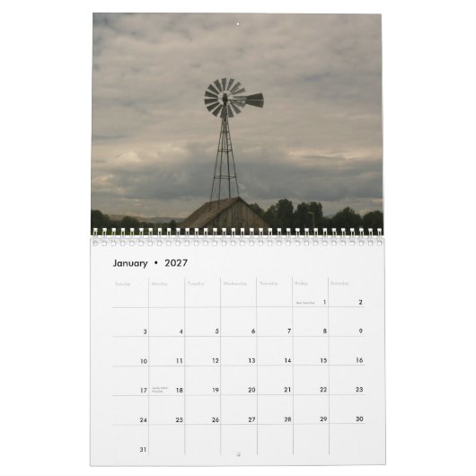 Windmolens 2015 kalender (Jan 2027)