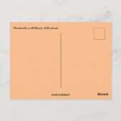 Windmolens bij zonsondergang in Nederland Briefkaart (Achterkant)