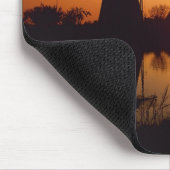 Windmolens bij zonsondergang, Kinderdijk, Nederlan Muismat (Hoek)