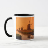 Windmolens bij zonsondergang, Leidschendam, Nederl Mok (Links)
