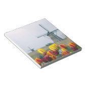 Windmolens en tulpen langs het kanaal notitieblok (Schuin)