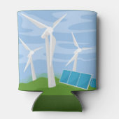 Windmolens en zonnecellen blikjeskoeler (Achterkant)