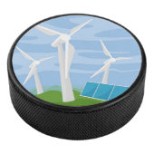 Windmolens en zonnecellen hockey puck (3/4)