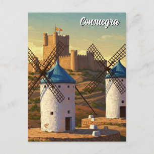 Windmolens in Consuegra Spanje Reizen Briefkaart