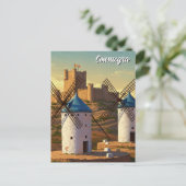 Windmolens in Consuegra Spanje Reizen Briefkaart (Staand voorkant)