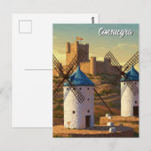 Windmolens in Consuegra Spanje Reizen Briefkaart (Voorkant / Achterkant)