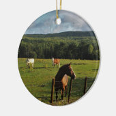 Windmolens in de Afstand Keramisch Ornament (Links)