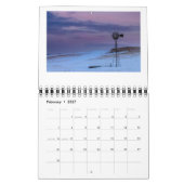 Windmolens in de vlakken kalender (Feb 2027)
