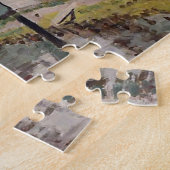 Windmolens in Holland Monet Fine Art Legpuzzel (Zijkant)