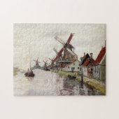 Windmolens in Holland Monet Fine Art Legpuzzel (Horizontaal)