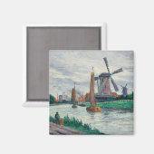 Windmolens in Holland (Nederland) Magneet (Voorkant / Achterkant)