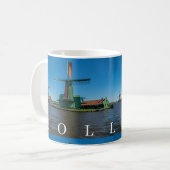 Windmolens in Holland uitzicht mok (Voorkant links)