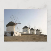 Windmolens in Mykonos Briefkaart (Voorkant)